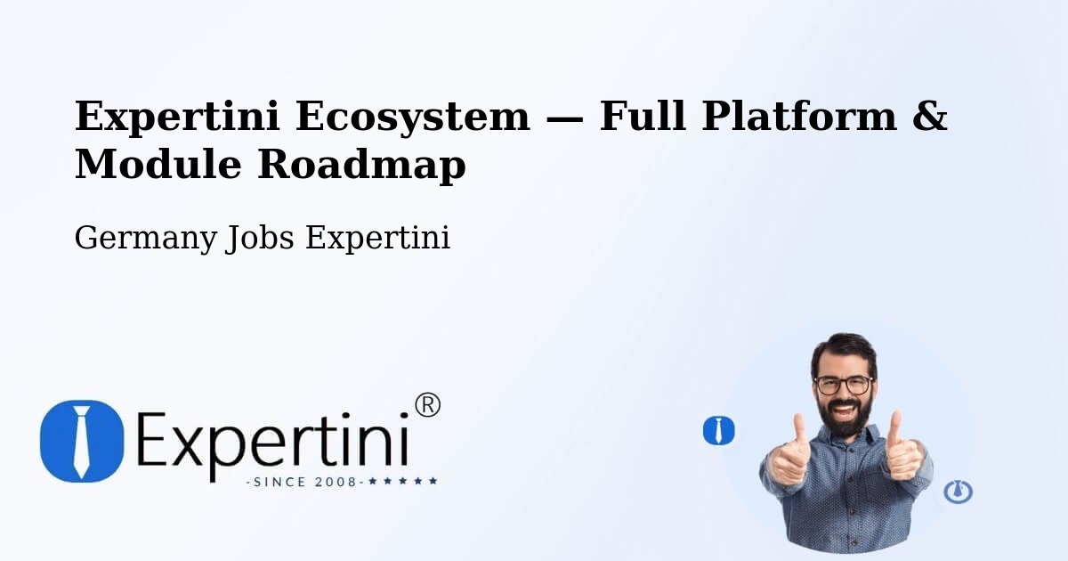 Expertini Ecosystem — Full Platform & Module Roadmap – Attendorn