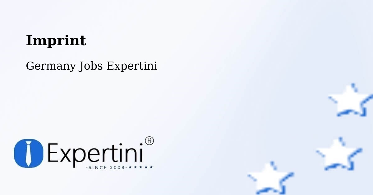 Imprint – Attendorn - Germany Jobs Expertini